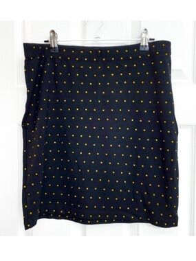 NWOT - Black Mini Skirt with Gold Studs
